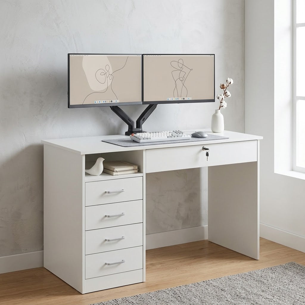 Lockable Storage Desk – 110cm