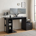 Storage Desk with Keyboard Tray – 120cm