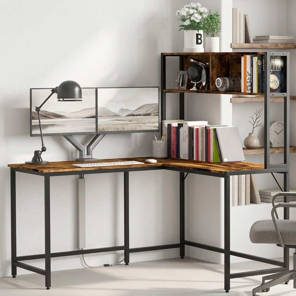 Industrial Corner Desk – 149cm