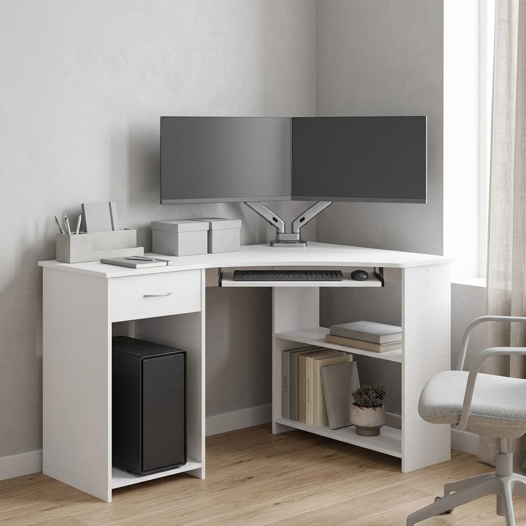 L-Shaped Workstation – 120cm